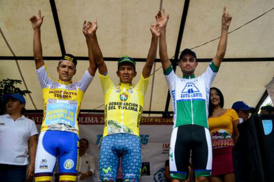 Óscar Soliz, campeón de la Vuelta al Tolima. Foto: Movistar Team