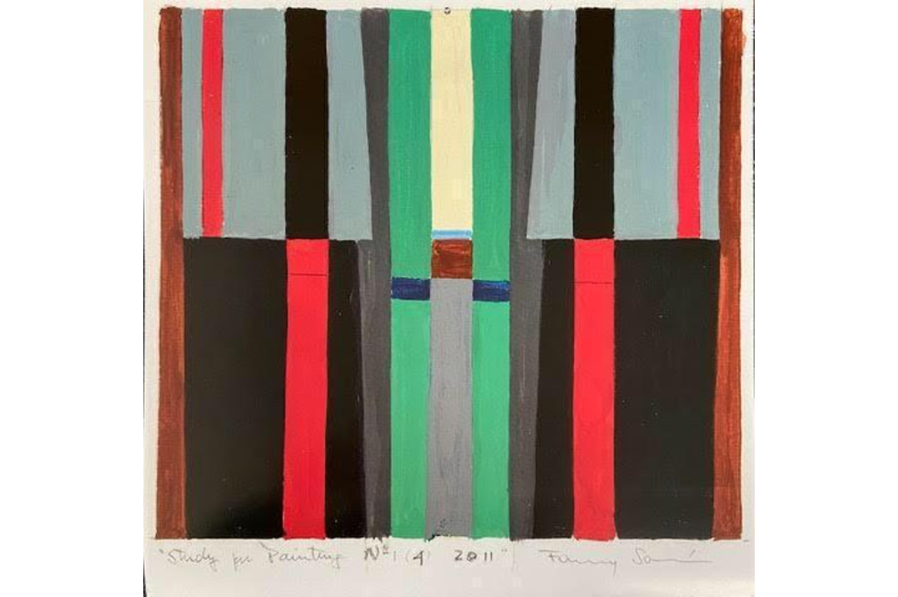 "Study for Painting", de Fanny Sanín, pertenece a la tendencia de abstracción en la exposición virtual "Seis maestros latinoamericanos".