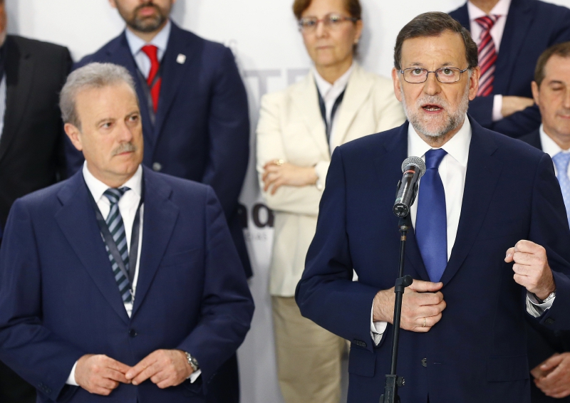 El presidente del Gobierno en funciones y del PP, Mariano Rajoy tras el debate.  / EFE.
