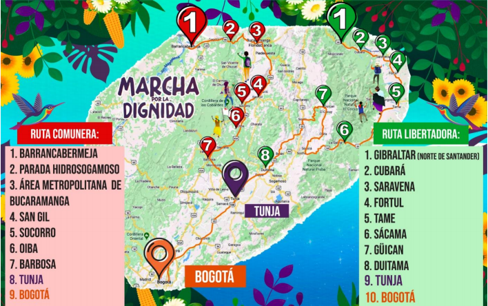 Ruta Libertadora de la Marcha por la Dignidad