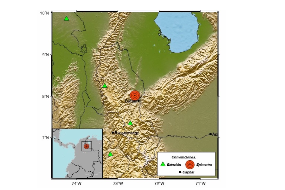Reportan temblor en Cúcuta y en el nororiente de Colombia