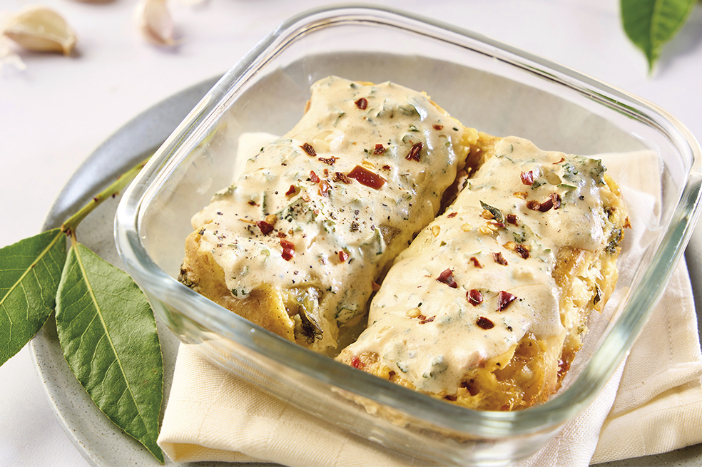 Receta de almuerzo casero fácil y delicioso: canelones de pollo