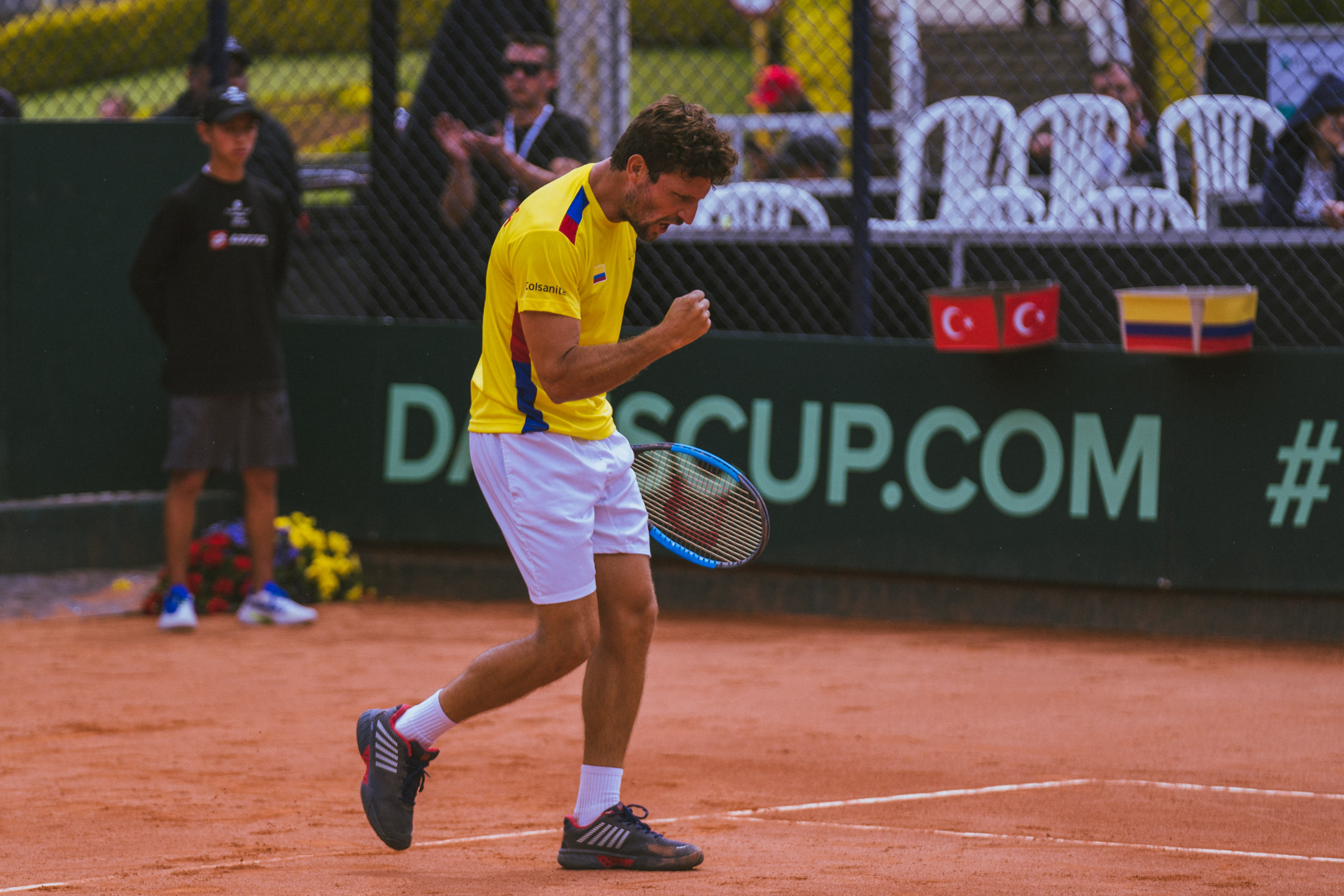 A pesar de que Colombia ya había ganado la serie, las federaciones decidieron jugar un cuarto partido. El último juego fue entre Nicolás Barrientos y el turco Yanki Erel de 22 años. El colombiano ganó su primer partido de Copa Davis en dos sets corridos.