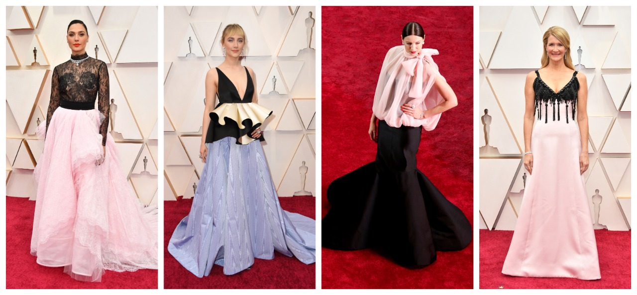 En blanco y negroBlanco fue la opción de la noche para muchas divas, desde la casi segura ganadora delÓscara mejor actriz por su papel como Judy Garland, Renée Zellweger, pasando por su rival en la categoría Cynthia Erivo, y la impactante mexicana Salma Hayek.
