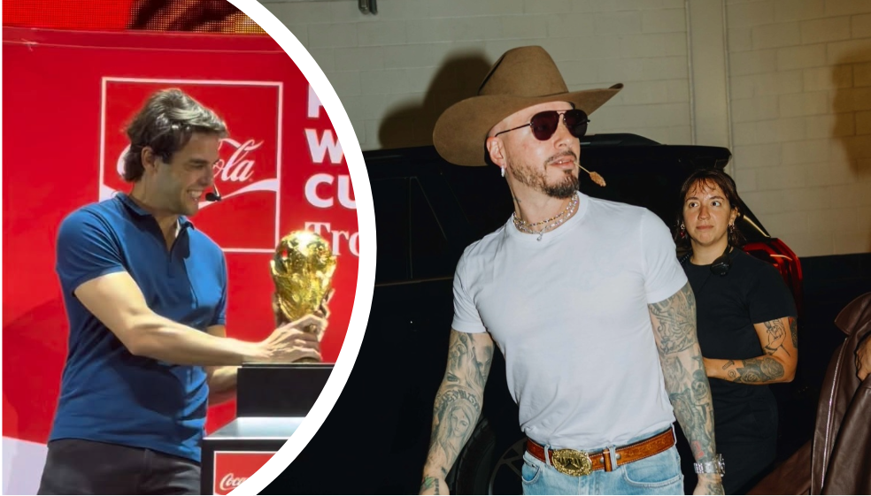 J Balvin y Kaká protagonizaron momento viral durante un evento de la Copa Mundial 2026