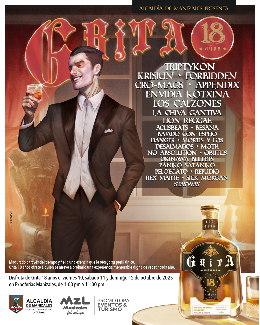 El Festival Grita 2025 presenta su cartel con las bandas confirmadas