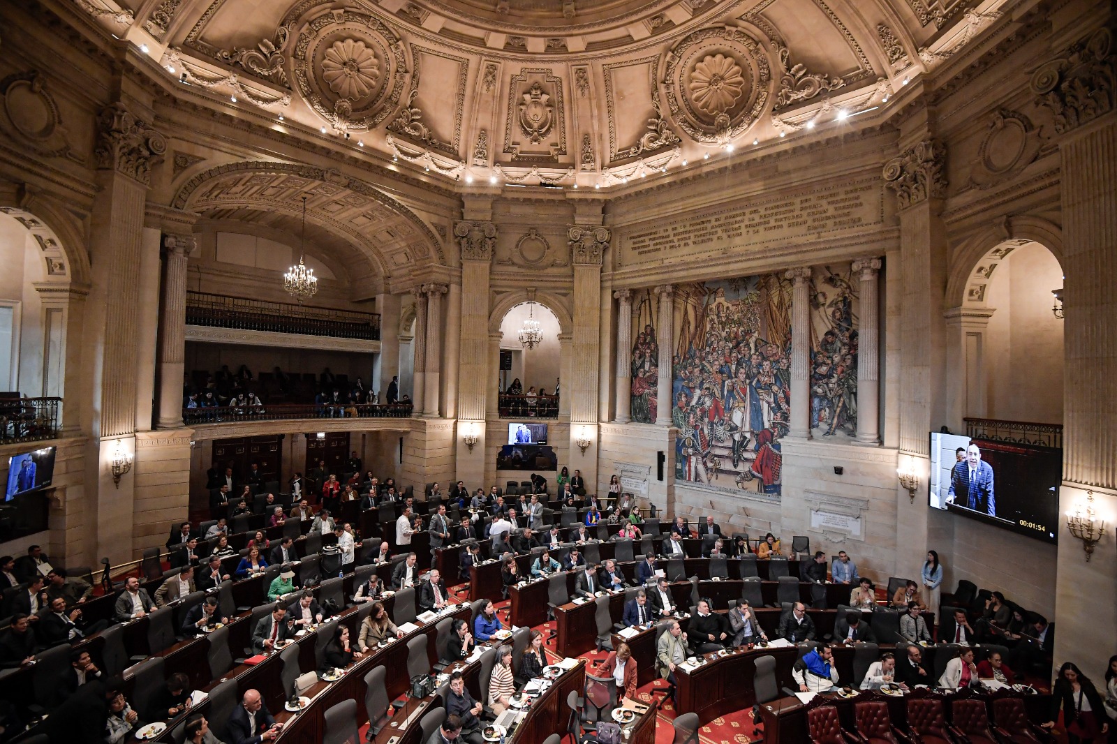 Debate del Presupuesto General de la Nación en el Congreso.