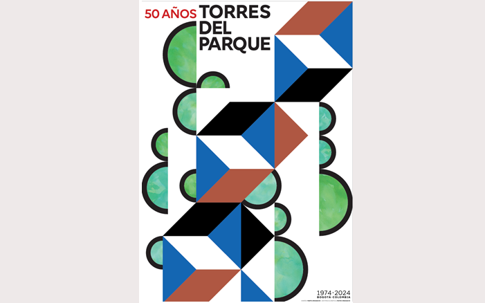 El afiche de Marta Granados para los 50 años de las Torres del Parque
