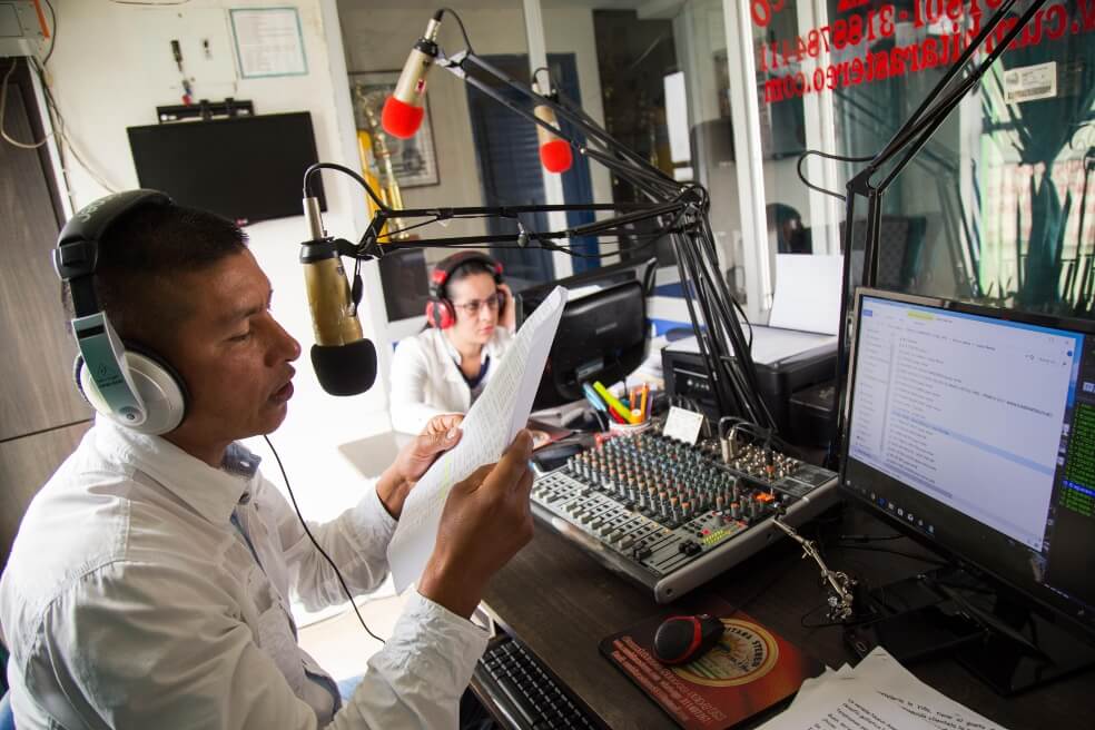 Los mensajes por la paz hechos por radios comunitarias del sur del país