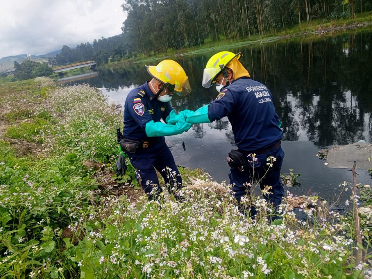 Soacha: encuentran un cuerpo sin vida y envuelto en sábanas en el río Bogotá