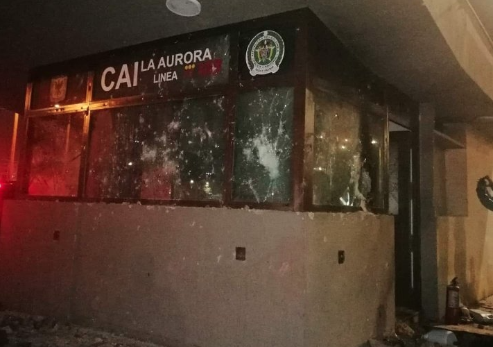 Condenan a responsables de ataques al CAI de La Aurora en estallido social de 2021