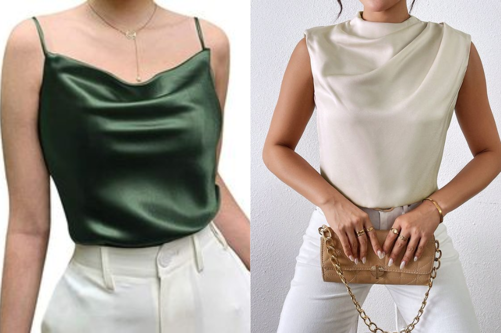 Te hablamos de la nueva blusa que estará en tendencia en lo que resta del 2024. Blusa de satín, una de las prendas más versátiles que puedes tener en tu armario