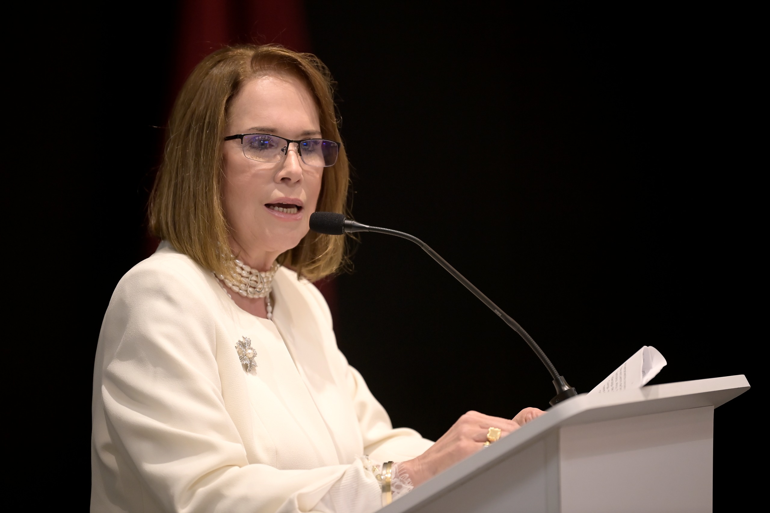 Clara Inés Chaves, cónsul de la República del Congo, durante el evento de Diplomacia Cultural África–Colombia