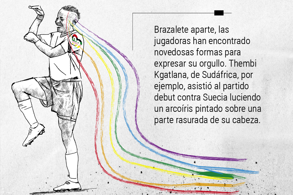 Manicures y cortes de pelo: el orgullo LGBT en el Mundial Femenino.