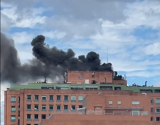 Bogotá: reportan incendio en edificio cerca a la calle 100 con Autonorte