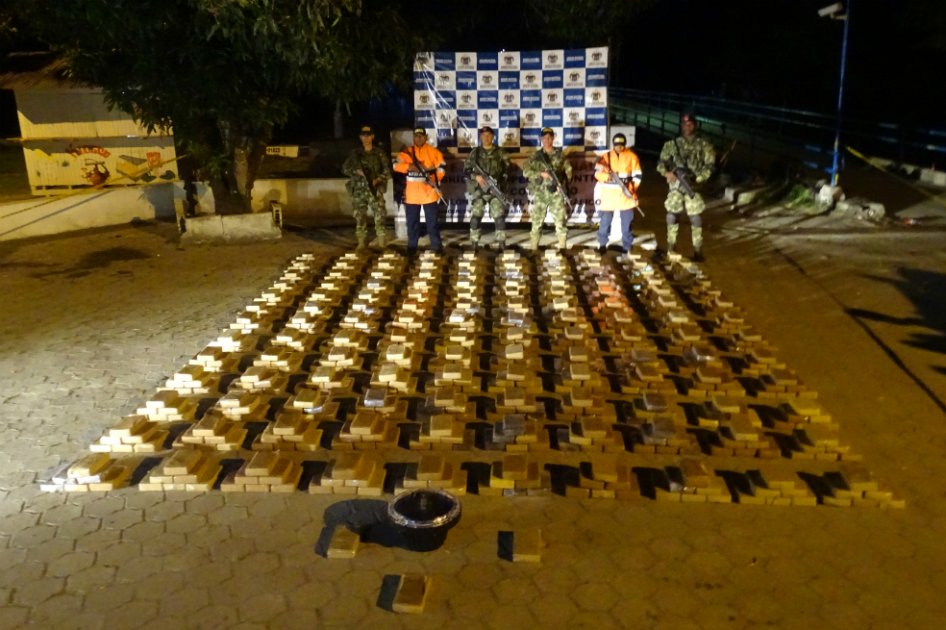 Incautan 790 kilos de cocaína del Clan del Golfo en Nariño