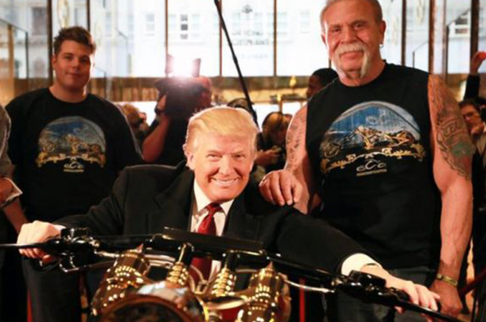 Esta es la motocicleta personalizada de Donald Trump