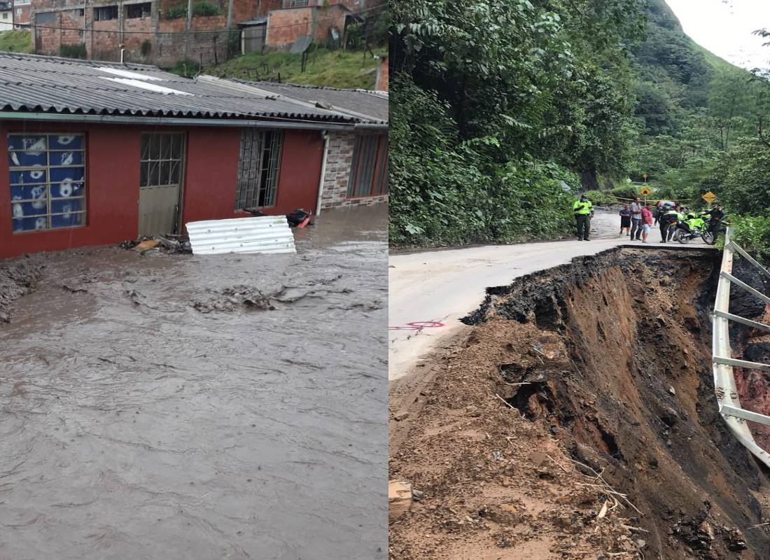Así se encuentra buena parte del departamento debido a las condiciones climáticas.