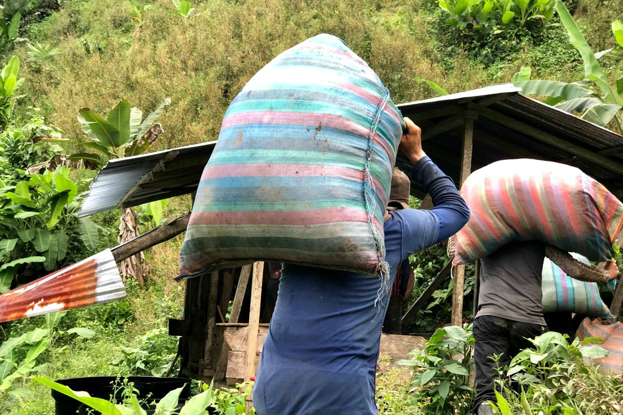 Por arroba de hoja de coca que coseche un ‘raspachín’ le pagan $7.000. Lo normal, dicen quienes viven de ello, es que al día un recolector raspe entre 8 y 12 arrobas, lo que equivale a alrededor de $70.000 por día en extensas jornadas sometidos al sol y al agua y en el hombro bultos de casi 30kg.Sebastián ForeroEl abandono de la zona ha sido denunciado tanto por el Consejo Comunitario como por entidades municipales. De hecho, en el taller Construyendo País que el presidente Duque realizó en Pasto, el pasado 18 de mayo, la alcaldesa de Policarpa, Claudia Cabrera, denunció esa crisis y, según le respondió el presidente, al territorio ingresarían con toda la oferta institucional. Sin embargo, la alcaldesa señaló a este diario que hasta el momento el Gobierno Nacional no la ha contactado. Pero en medio de esos gritos de auxilio desatendidos, en el territorio se sigue reconfigurando el mapa de actores armados que empezaron a expandirse tras la salida de las Farc, según lo confirmó Colombia2020tras una visita al territorio en una misión con el Programa Somos Defensores, que trabaja en la zona con Copdiconc.