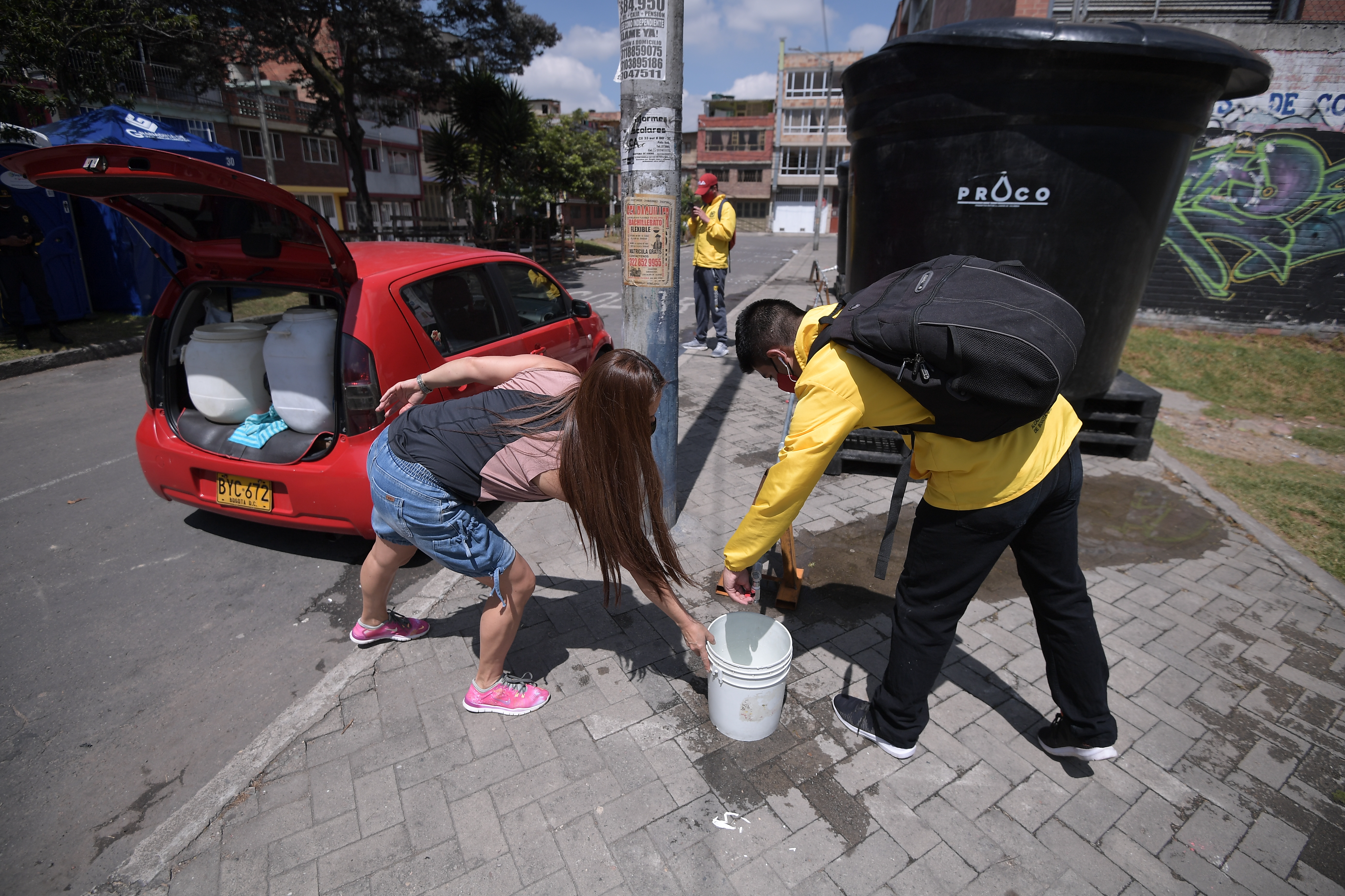 Bogotá: continúan intermitencias en servicio de agua por ruptura de tubo en Suba