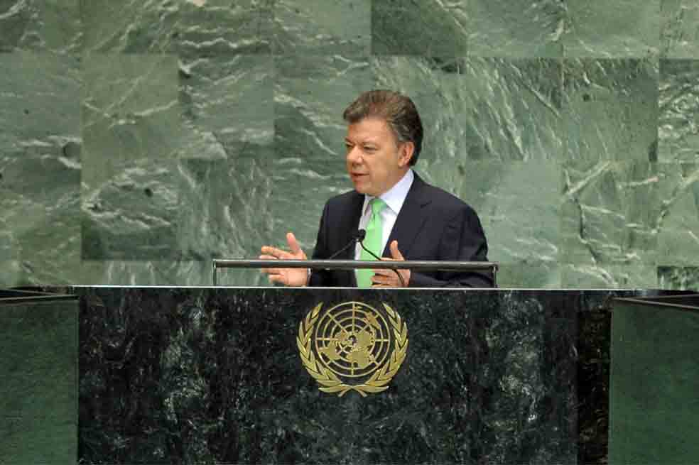 La paz, clave de la visita de Santos a la ONU