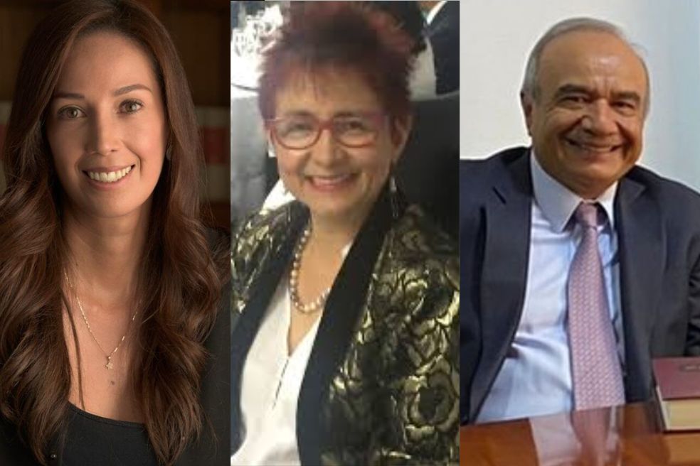 Karena Caselles Hernández, Didima Rico Chavarro y el jurista Héctor Alfonso Carvajal Londoño