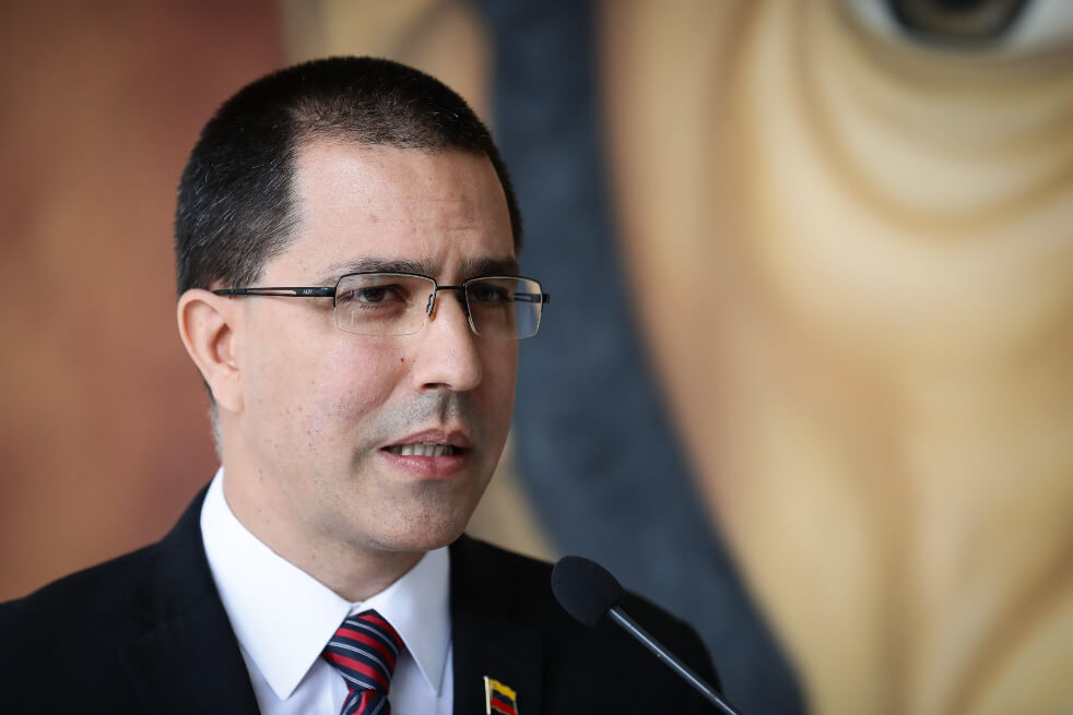 Jorge Arreaza, canciller de Venezuela, respondió las acusaciones de Colombia a Nicolás Maduro. / EFE
