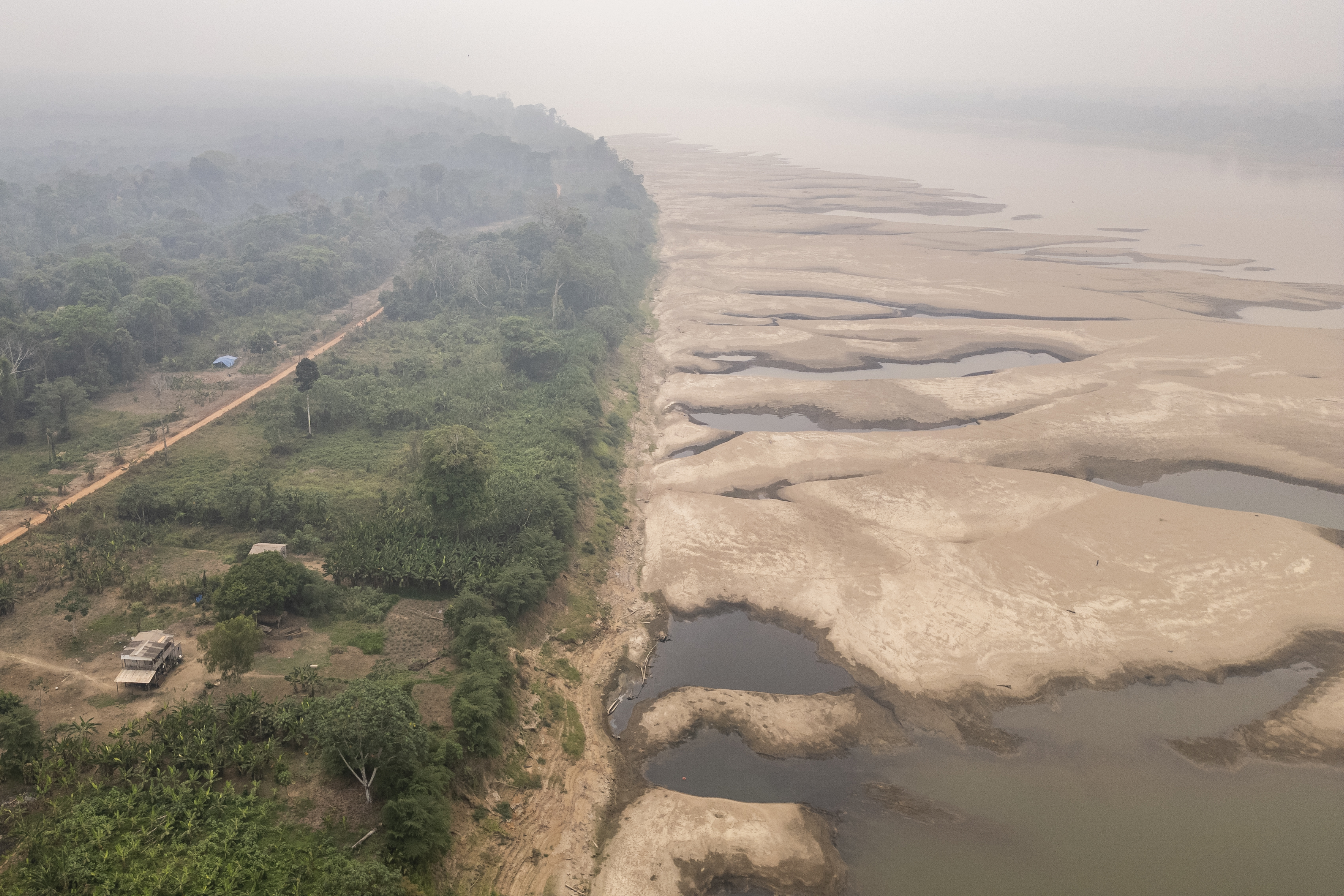 Las imágenes que muestran la grave sequía que está viviendo la Amazonia