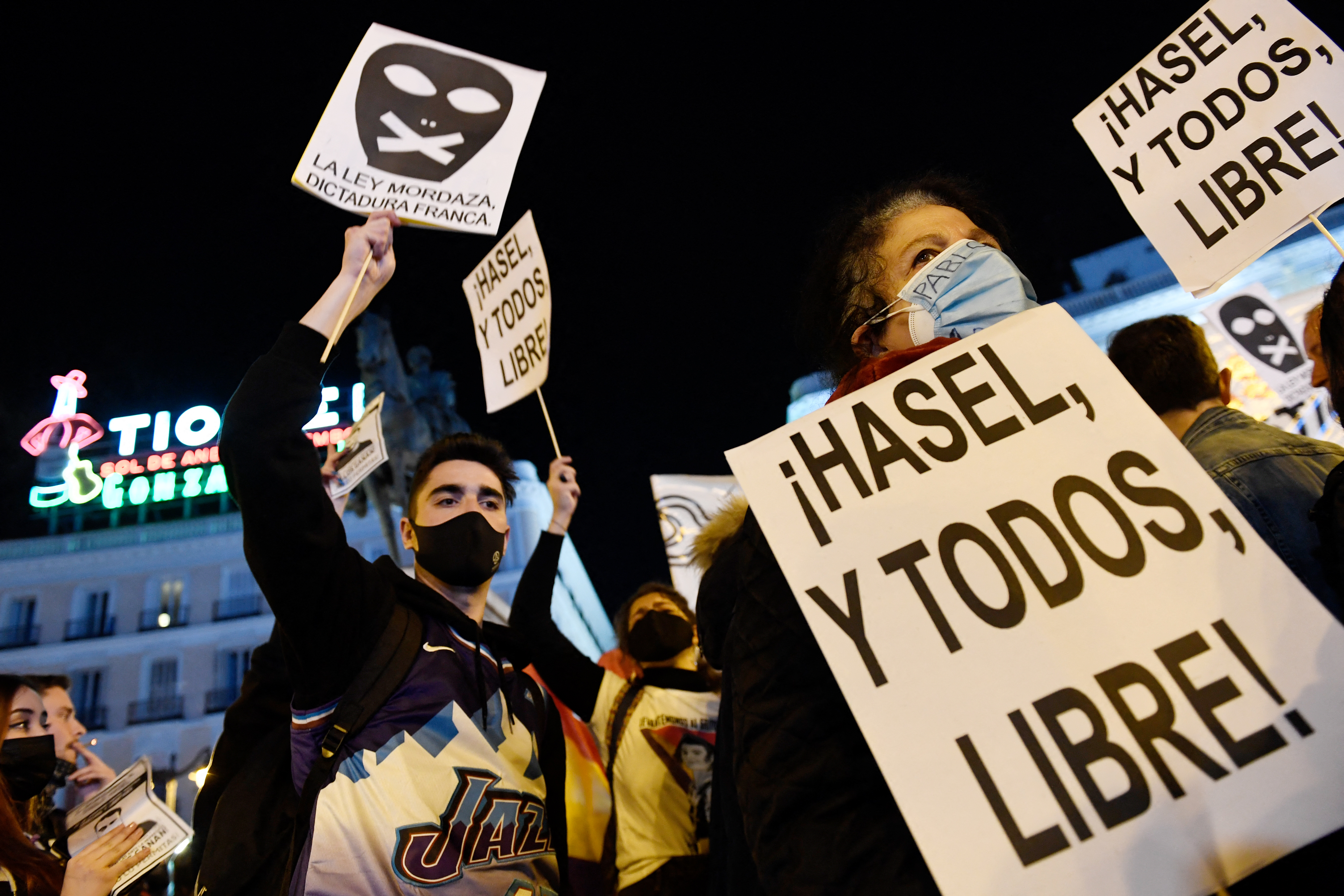 Protestas en España por la detención de Pablo Hasél