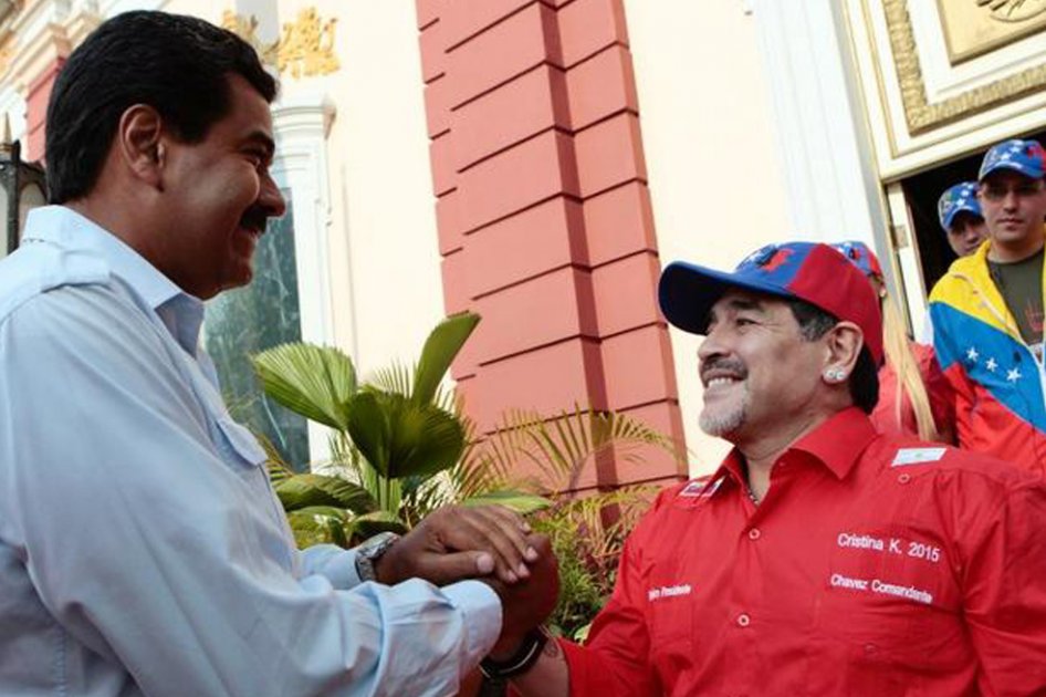 Acusan a Maradona de apoyar a Nicolás Maduro por dinero