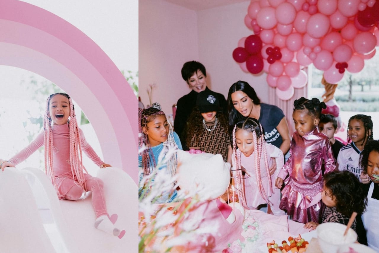Kim Kardashian celebró el cumpleaños de su hija Chicago.