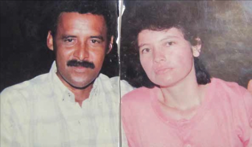El líder social Eduardo Estrada Gutiérrez, asesinado en julio de 2001.