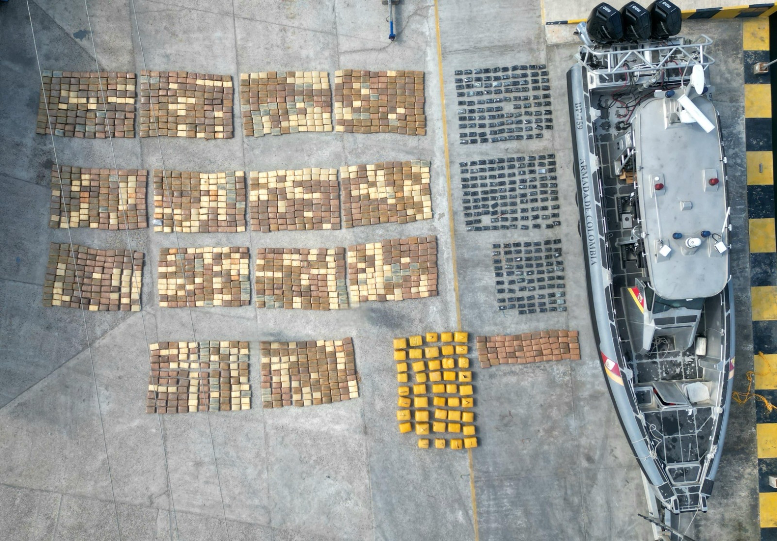 Dos toneladas de marihuana fueron incautadas cerca de Cartagena
