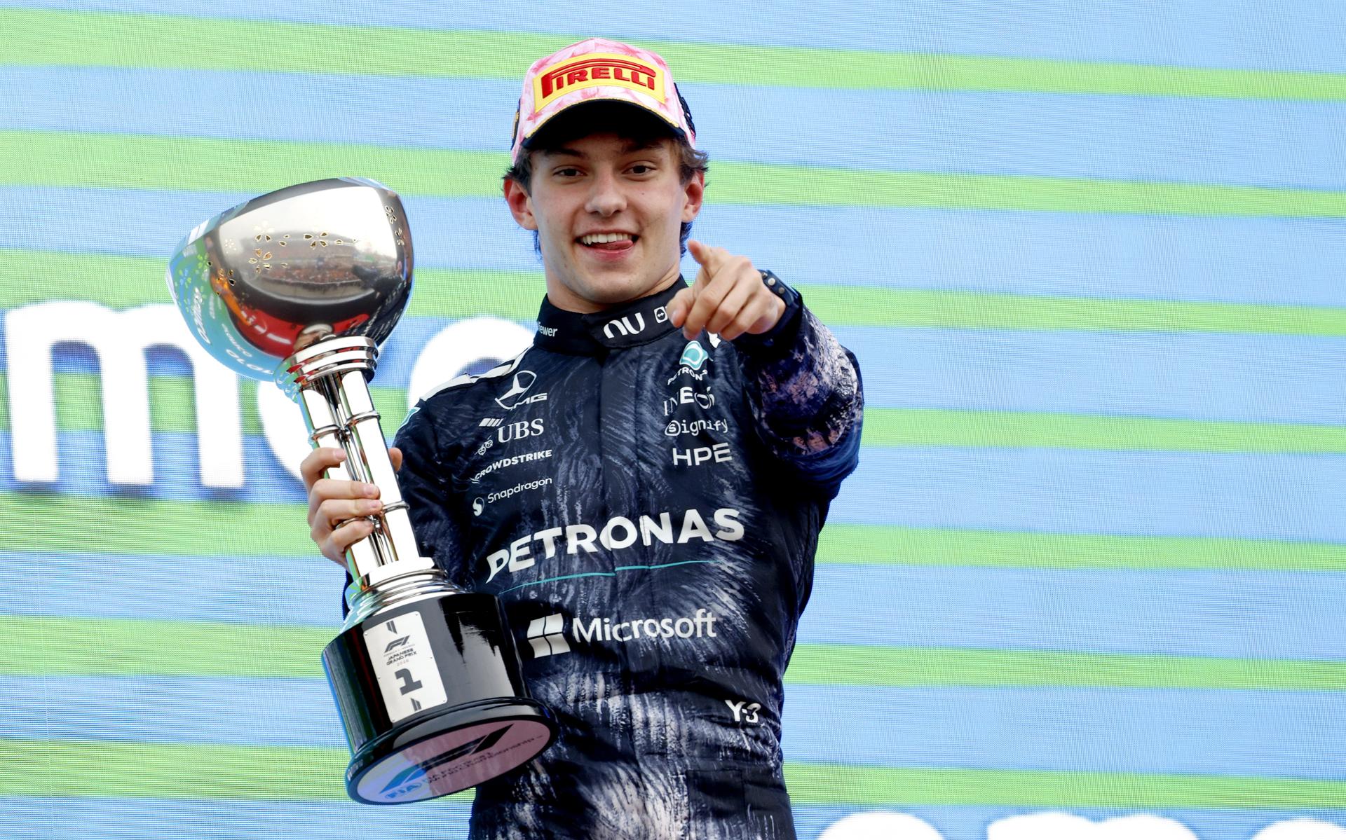 Kimi Antonelli ganó el GP de Japón y es el líder más joven en la historia de la F1