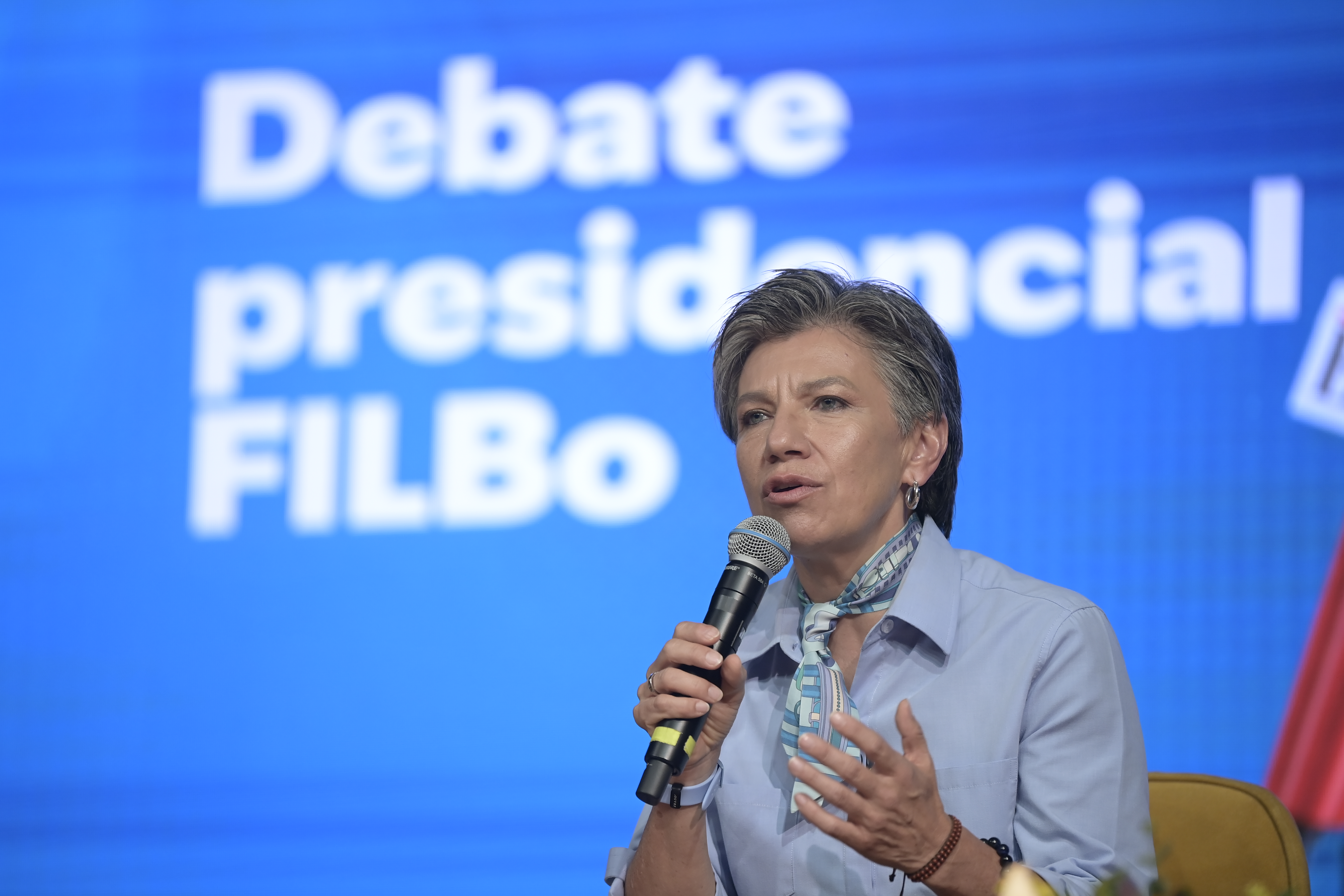 Candidata presidencial en el debate presidencial que se realizo en la Feria del Libro de Bogotá 2026 (Filbo), organizado por El Espectador.