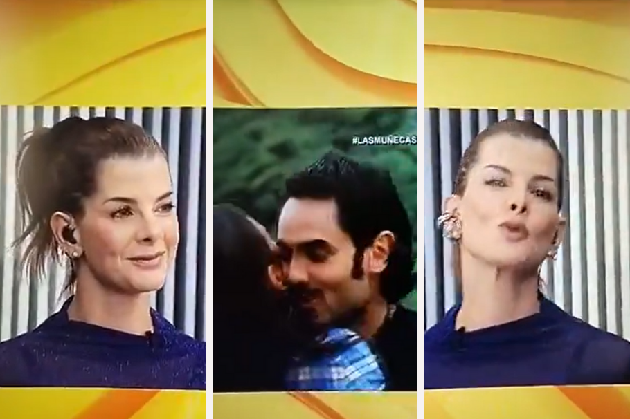 Carolina Cruz reaccionó a escena romántica de Lincoln Palomeque con otra actriz