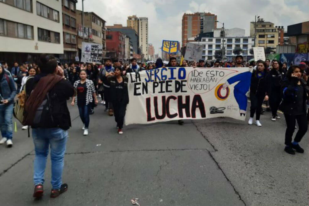 Estudiantes de la Sergio Arboleda denuncian que la universidad los censura por apoyar el paro