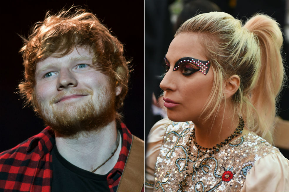 Lady Gaga apoya a Ed Sheeran tras ser acosado en Twitter