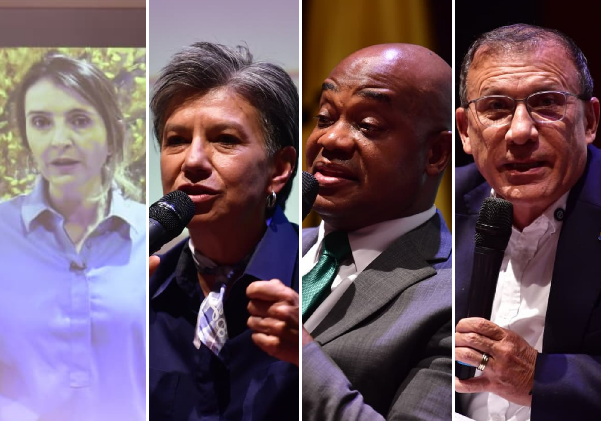 Las frases que dejó el debate presidencial entre Valencia, López, Barreras y Murillo