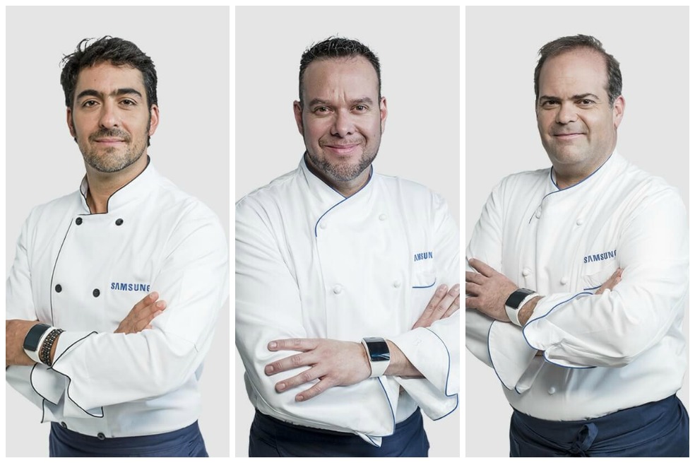 Christopher Carpentier, Christian Bravo y Harry Sasson.