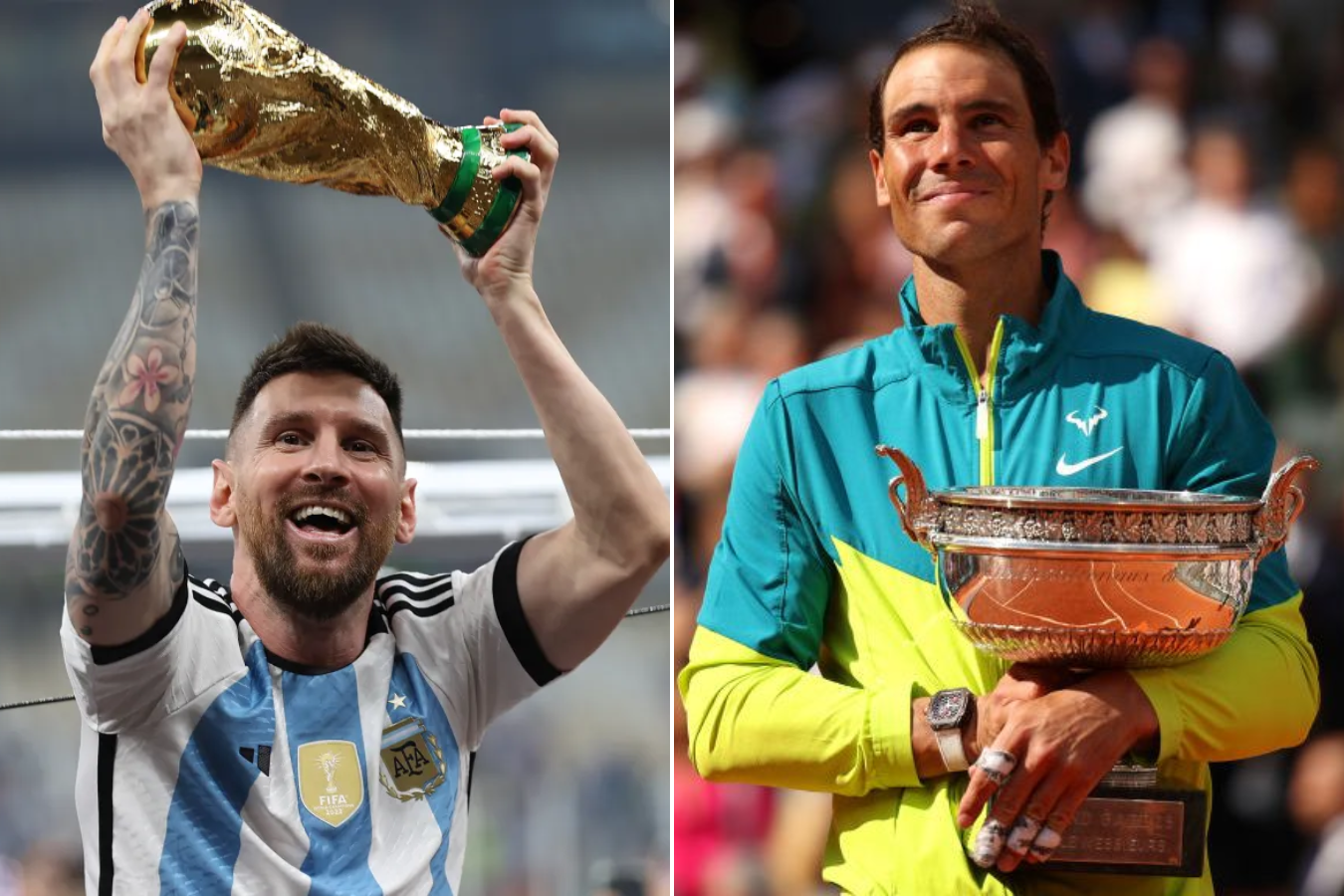 “Me deja sin palabras”: el sorpresivo mensaje de Lionel Messi a Rafael Nadal