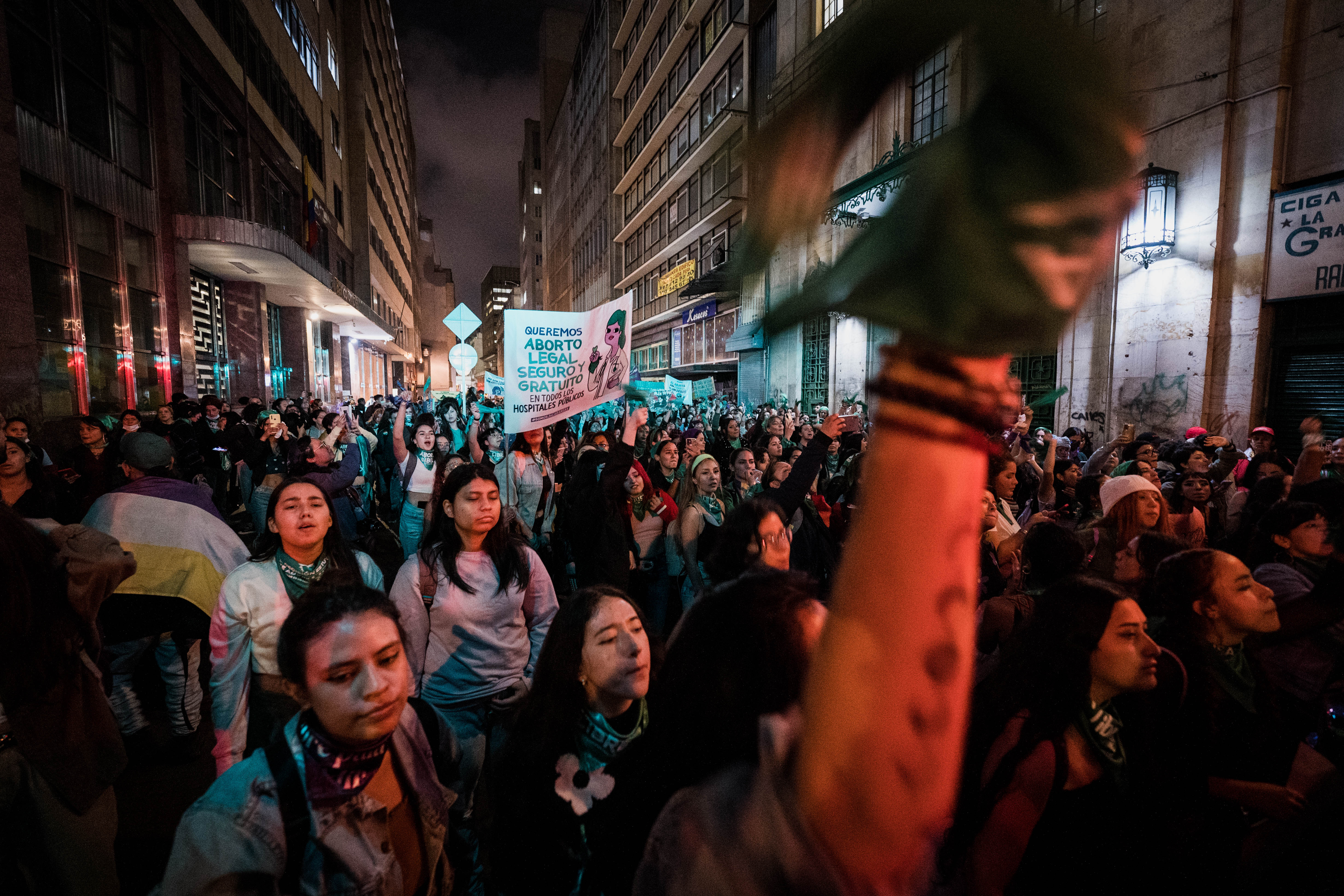 “Queremos aborto legal, seguro y gratuito” fue una de las consignas en la marcha.