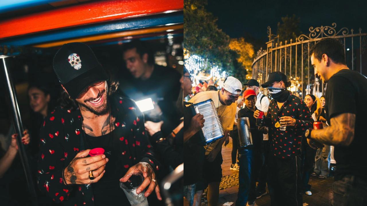 “¡Qué chimba Medallo!”, Maluma se enfiestó en Medellín y terminó cantando vallenato