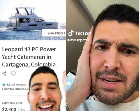 Influenciador mexicano pensó que Medellín tenía mar y gastó 11 millones en un yate