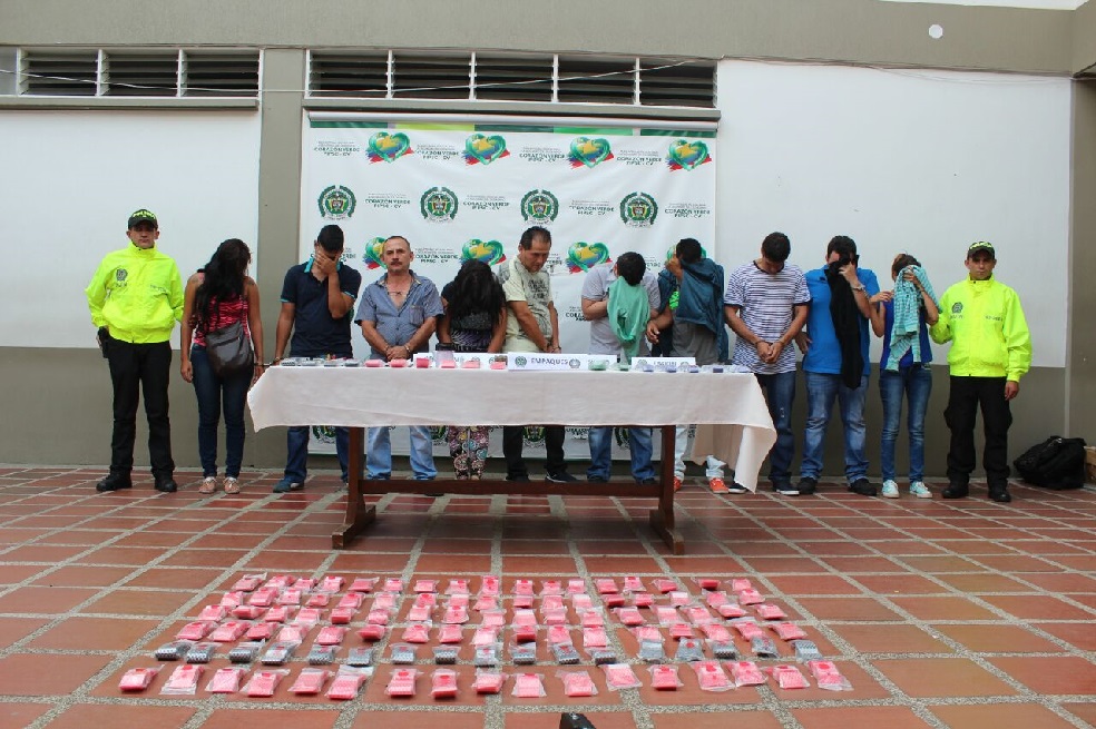 Fueron detenidas 18 personas de la banda conocida como Los Pri. / Policía
