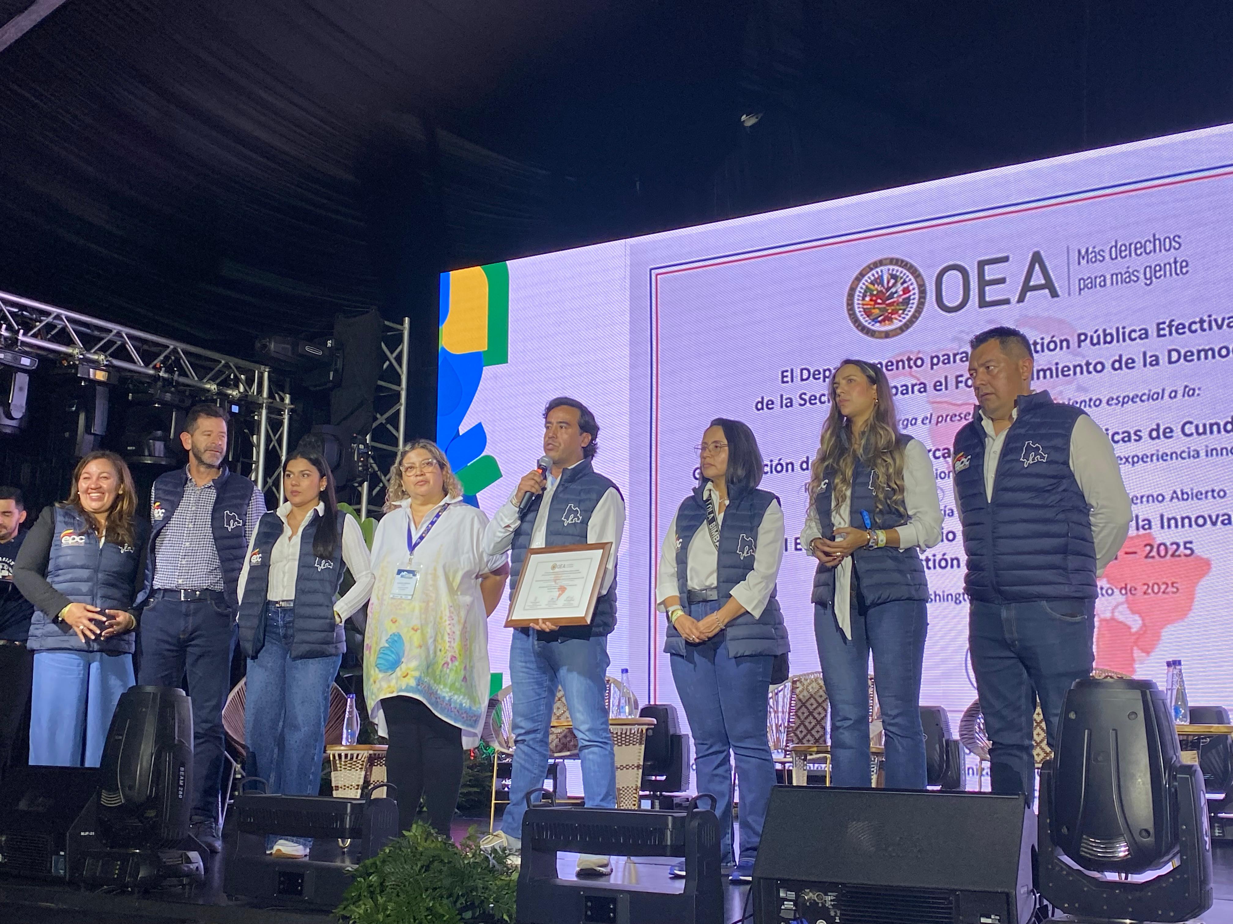OEA premia programa de aguas veredales en Cundinamarca