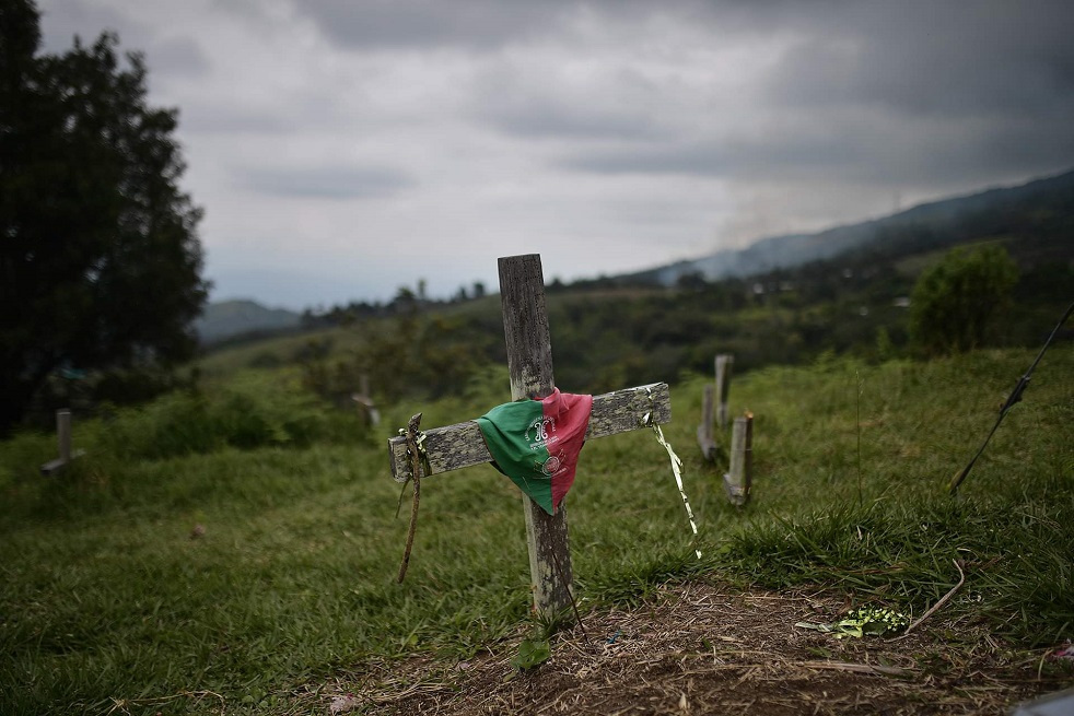 Cementerio del resguardo Las Delicias, en Buenos Aires (Cauca).