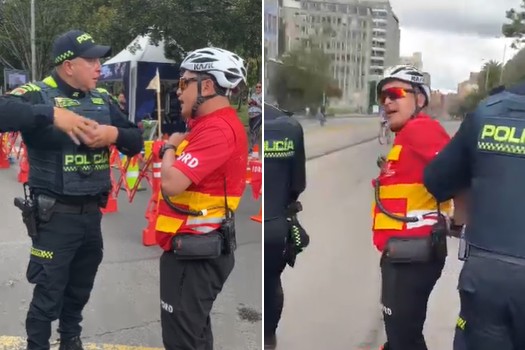 Guardián de la ciclovía resultó capturado por reclamar una imprudencia a policías