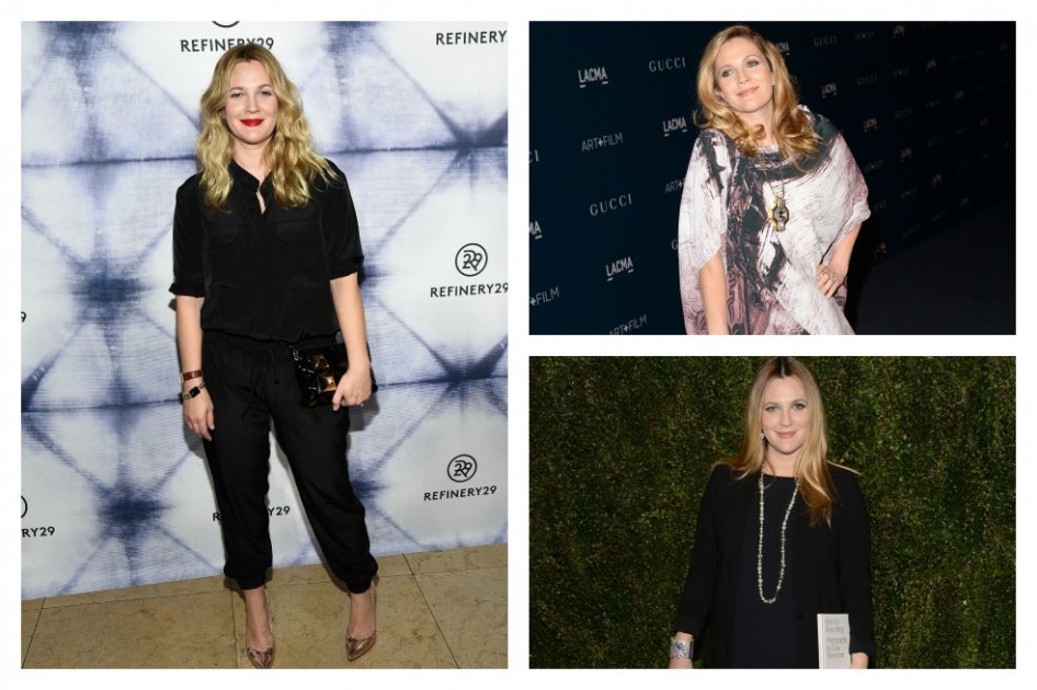 Drew Barrymore se esfuerza por recuperar la figura tras embarazos