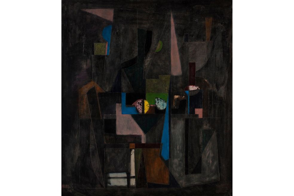 Obra "Azul violeta verde luz", de 1958.